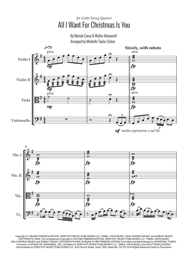All I Want For Christmas Is You (arr. Michelle Taylor-Cohen)