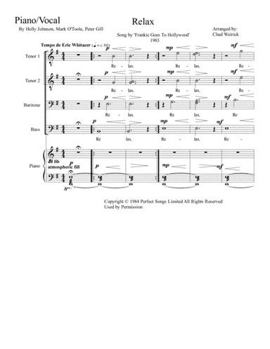 Relax (arr. Chad Weirick)