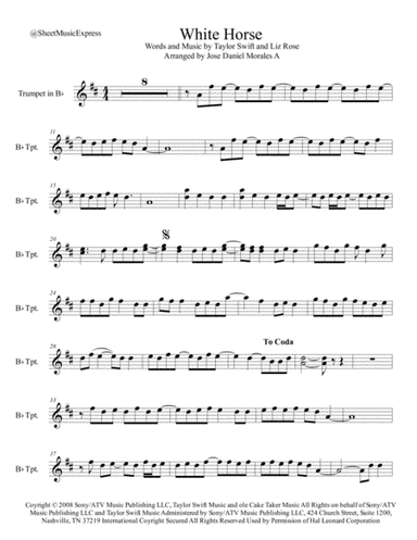 White Horse (arr. Jose Daniel Morales A.)