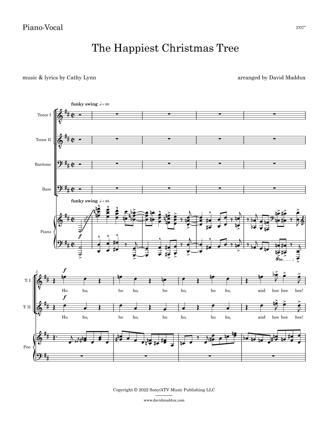 The Happiest Christmas Tree (arr. David Maddux)