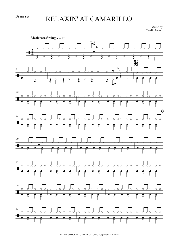 Relaxin' At The Camarillo (arr. The Sheet Music Library)