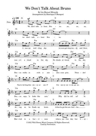 We Don't Talk About Bruno (arr. Henrique F Mangoni)
