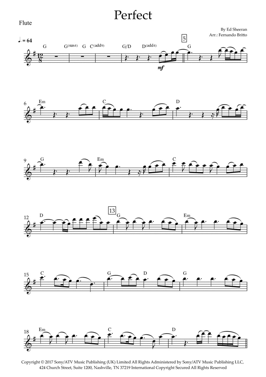 Perfect (arr. Fernando Britto)