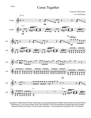 Come Together (arr. Ted Stanley)