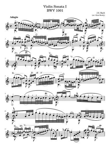 Adagio from Violin Sonata No.1 (arr. Kian Beatty)