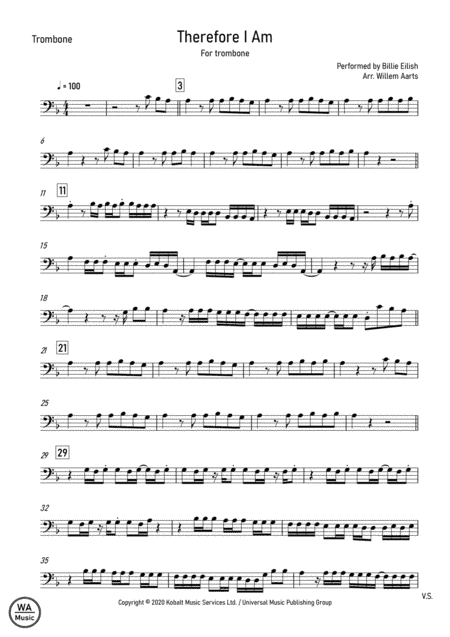 Therefore I Am (arr. Willem Aarts)