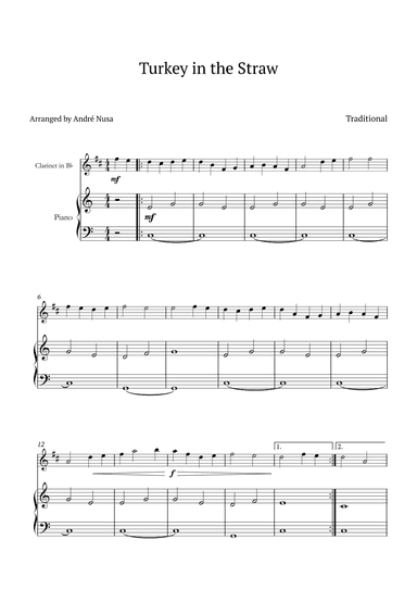 Turkey in the Straw (arr. André Nusa)