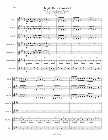 Jingle Bells/Cascabel for Mariachi Ensemble (arr. Rodolfo Gonzalez)