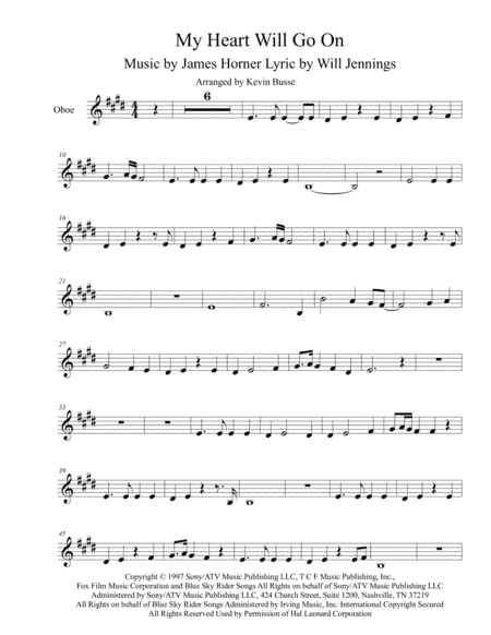 My Heart Will Go On (Love Theme from Titanic) (arr. Kevin Busse)