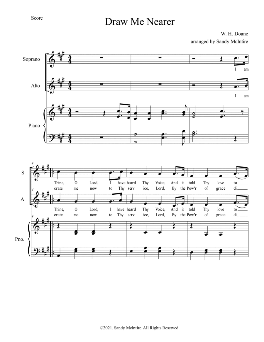 Draw Me Nearer (arr. Sandy McIntire)