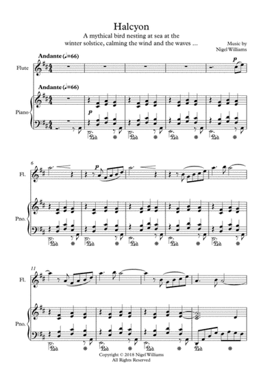 Halcyon, for Flute and Piano