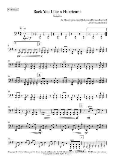 Rock You Like A Hurricane (arr. Fernando Britto)