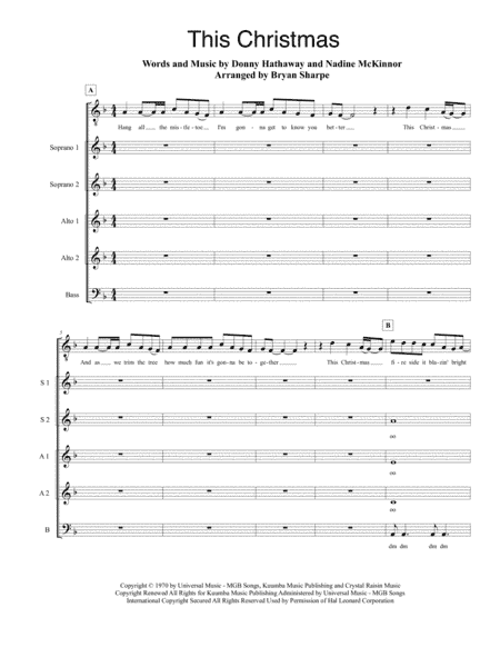 This Christmas (arr. Bryan Sharpe)