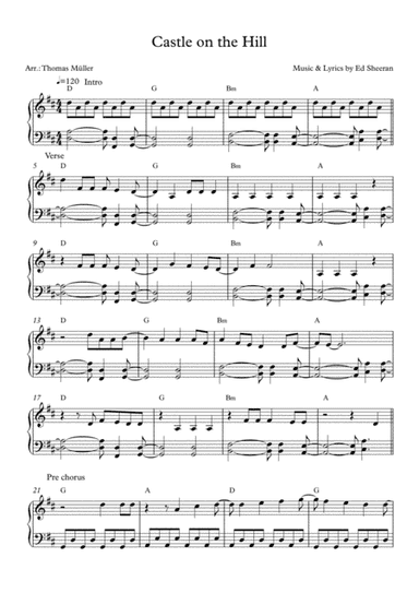 Castle On The Hill (arr. Thomas Müller)
