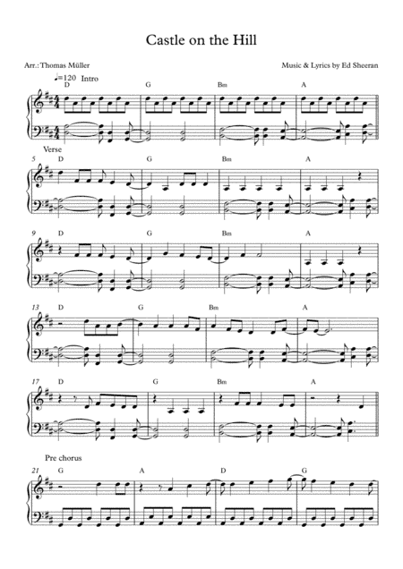 Castle On The Hill (arr. Thomas Müller)