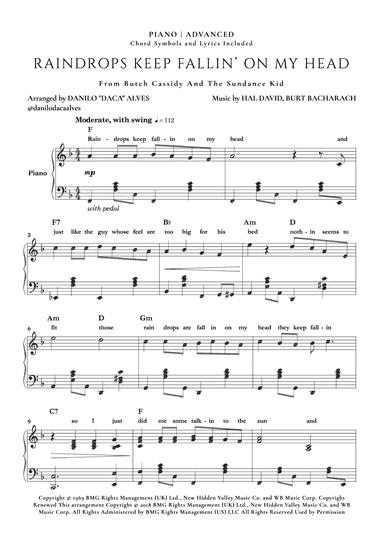 Raindrops Keep Fallin' On My Head (arr. Danilo "Daca" Alves)