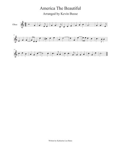 America The Beautiful - Oboe (arr. Kevin Busse)