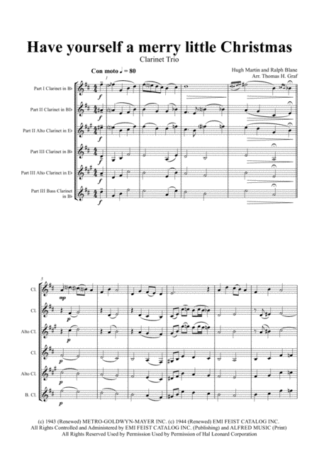 Have Yourself A Merry Little Christmas  from MEET ME IN ST. LOUIS (arr. Thomas H. Graf)