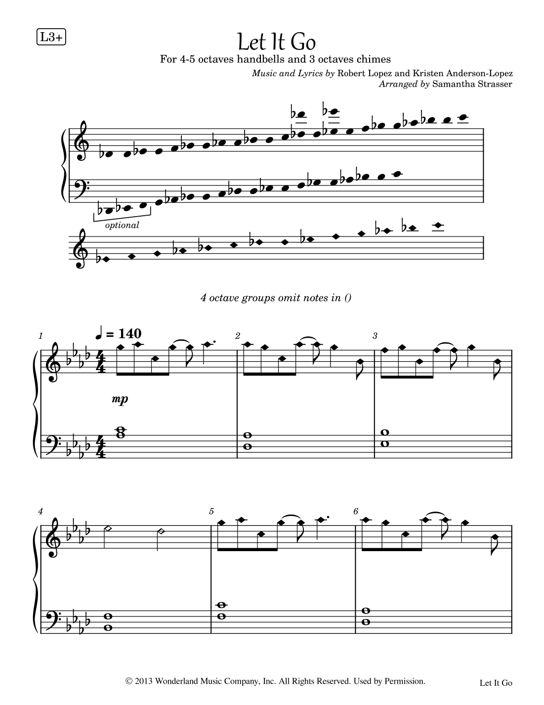 Let It Go (arr. Samantha Strasser)