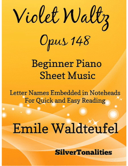Violet Waltz Opus 148 Beginner Piano Sheet Music (arr. SilverTonalities)