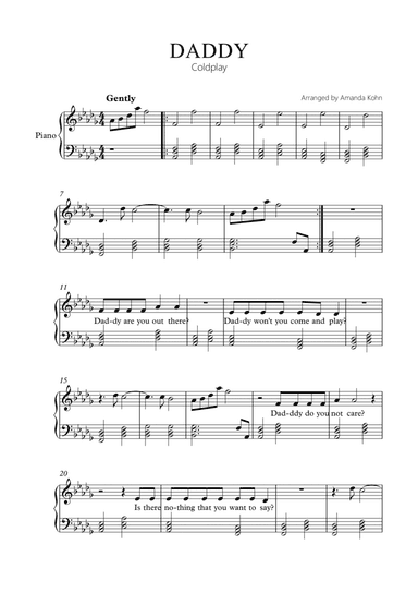Daddy (arr. Amanda Kohn)