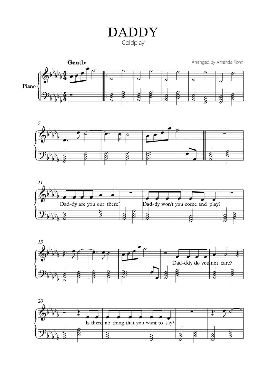 Daddy (arr. Amanda Kohn)