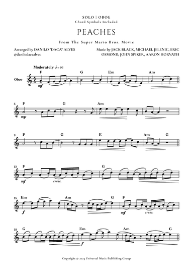 Peaches (arr. Danilo "Daca" Alves)