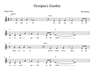 Octopus's Garden (arr. Jack Vaughan)