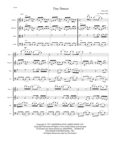Tiny Dancer (arr. Margie Dally)