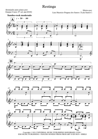 Restinga (arr. Gaspar Caon)