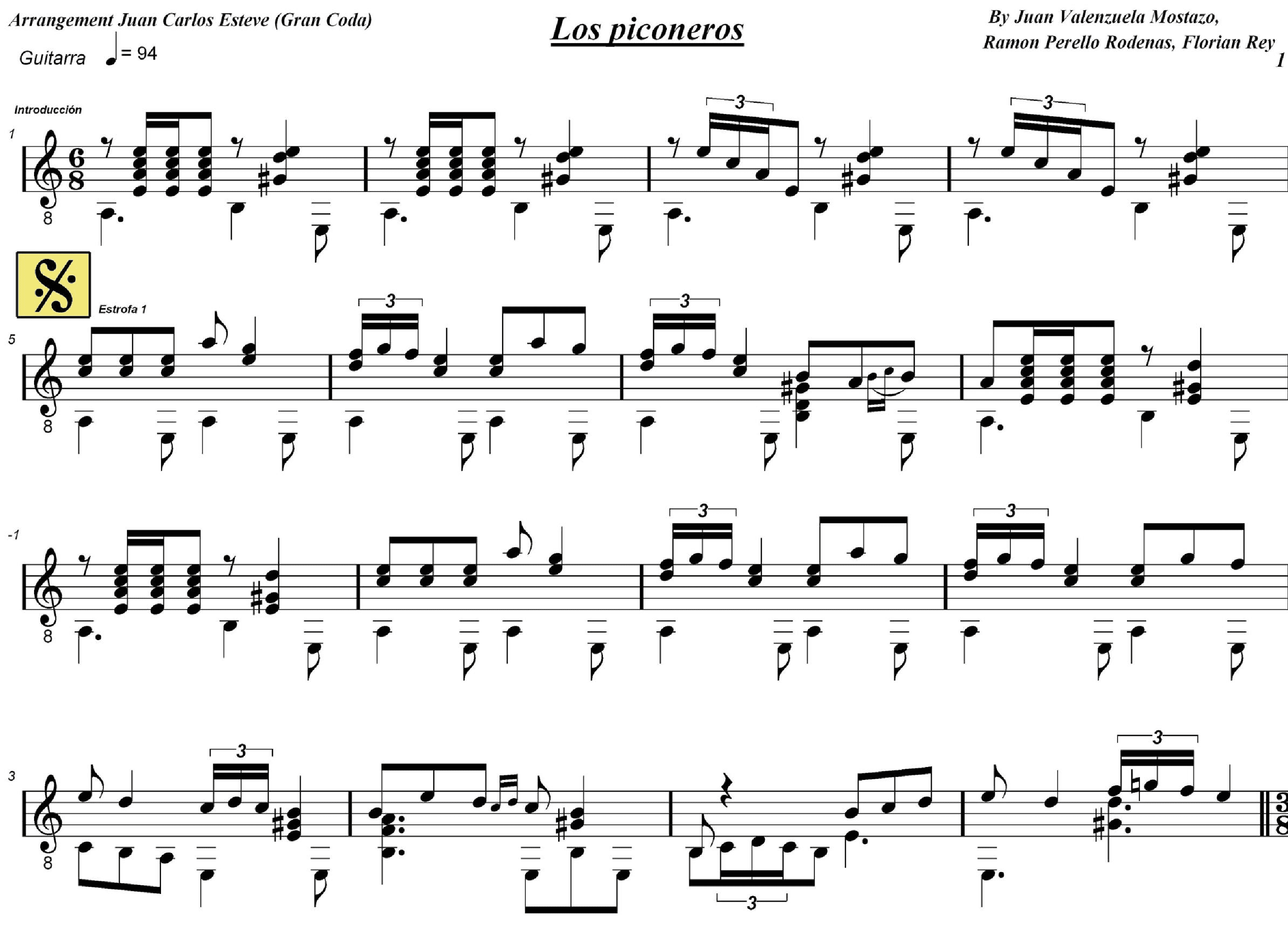 Los Piconeros (arr. juan carlos esteve / Gran Coda)