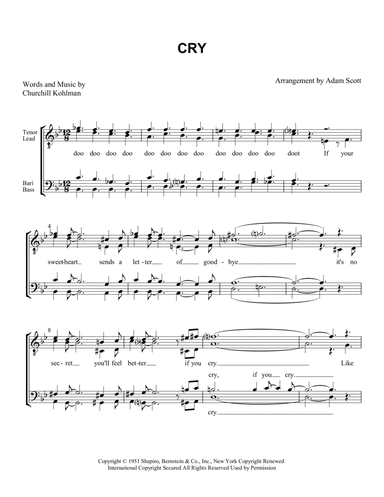 Cry (arr. Adam Scott)