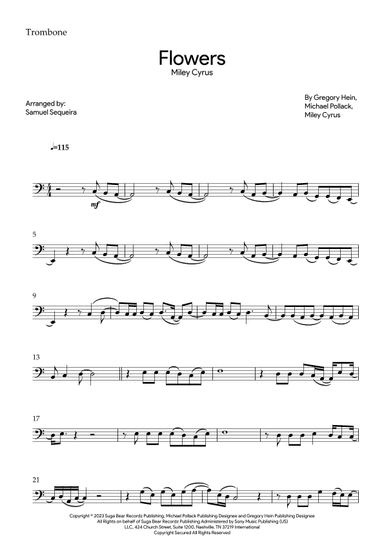 Flowers (arr. Samuel Sequeira)