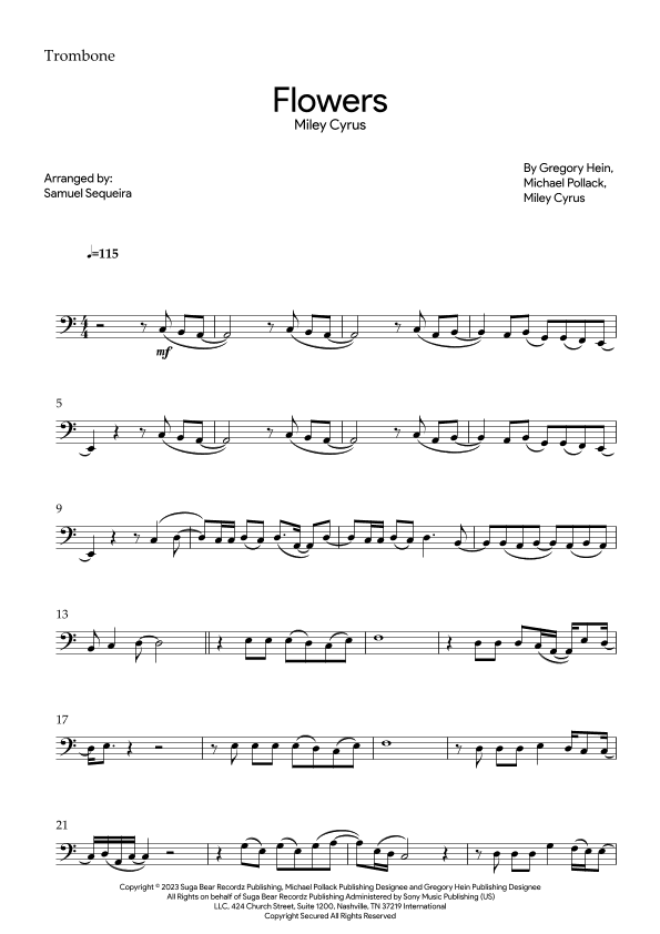 Flowers (arr. Samuel Sequeira)