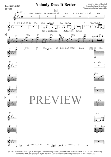Nobody Does It Better from THE SPY WHO LOVED ME (arr. Jan Angermüller)