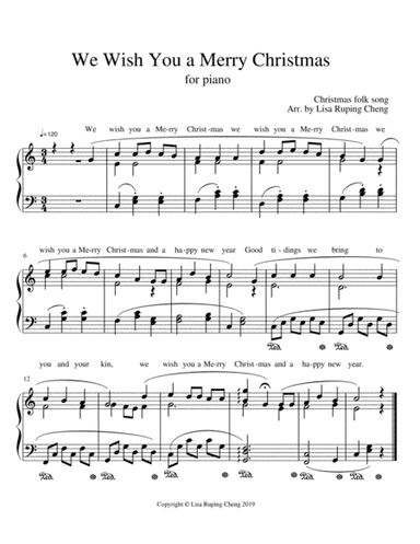 We Wish You a Merry Christmas (arr. Lisa Ruping Cheng)