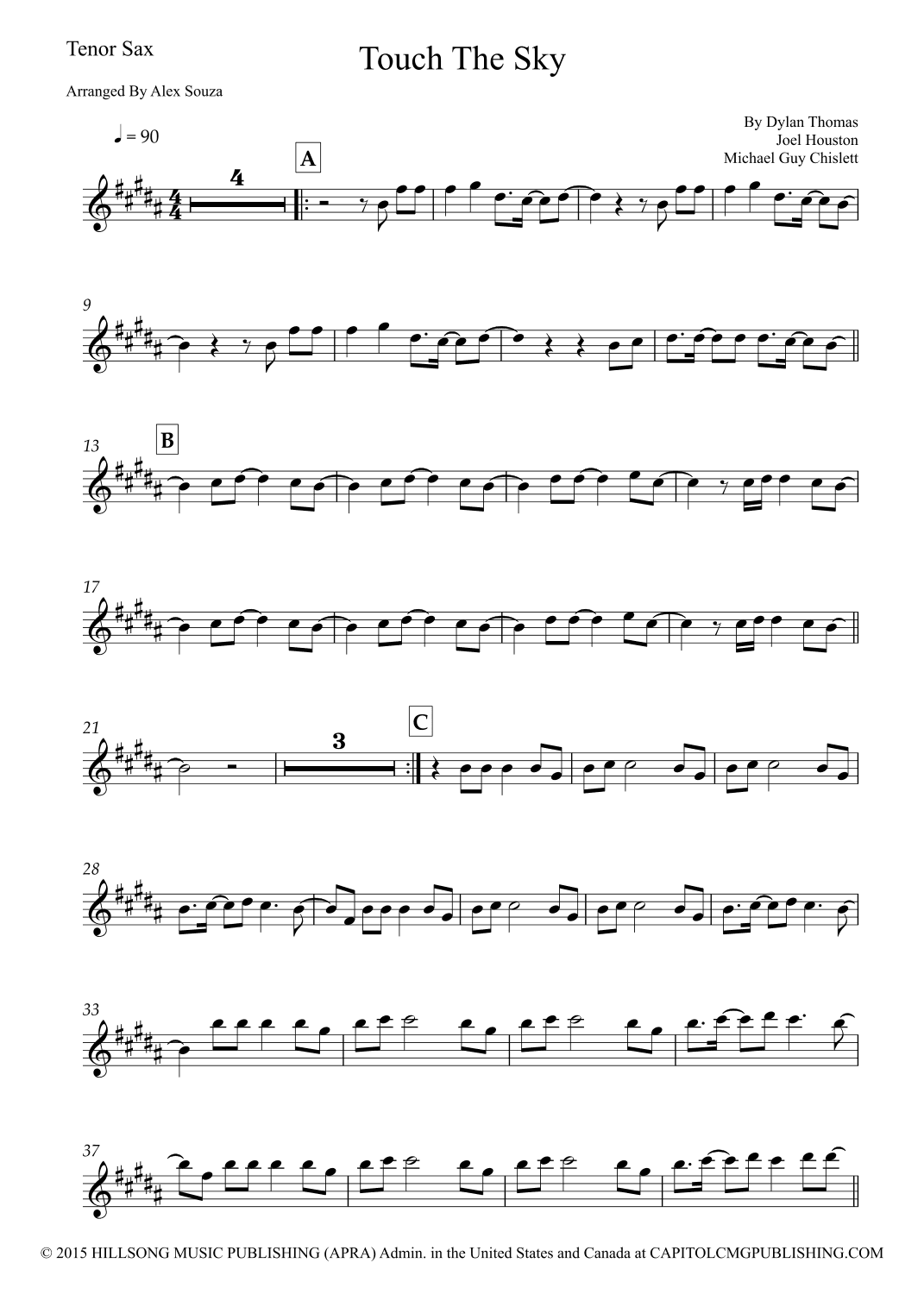 Touch The Sky (arr. Alex Souza)