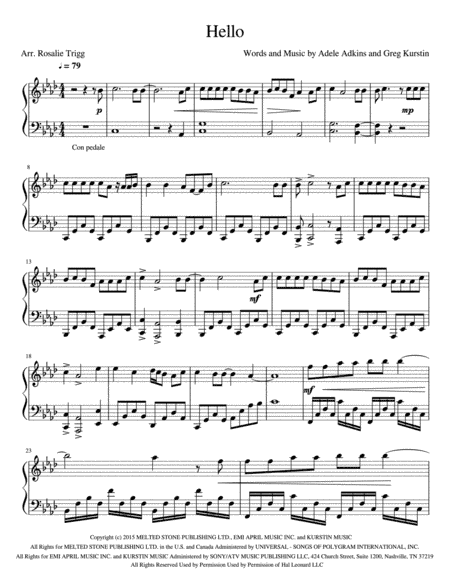 Hello (arr. Rosalie Trigg)