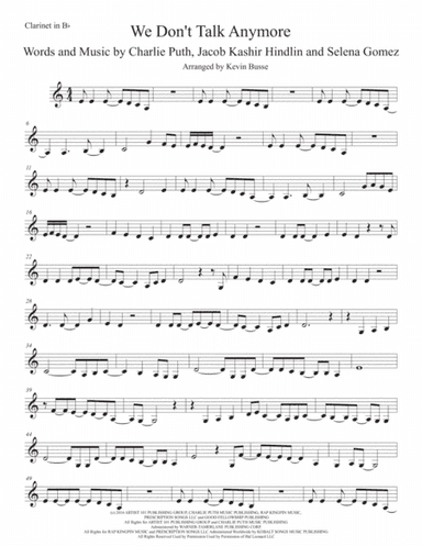 We Don't Talk Anymore (arr. Kevin Busse)