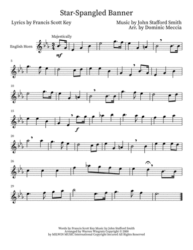 The Star Spangled Banner (arr. Dominic Meccia)