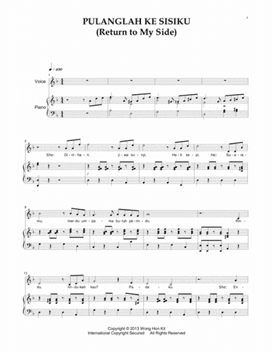 Pulanglah Ke Sisiku (Return to My Side)