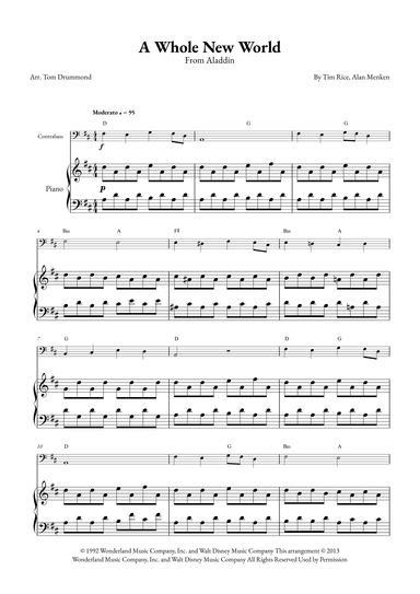 A Whole New World (arr. Tom Drummond)