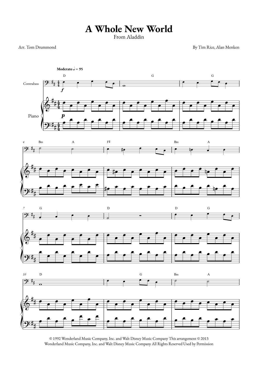 A Whole New World (arr. Tom Drummond)