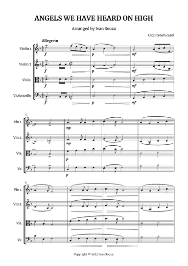 ANGELS WE HAVE HEARD ON HIGH (arr. Ivan Souza)
