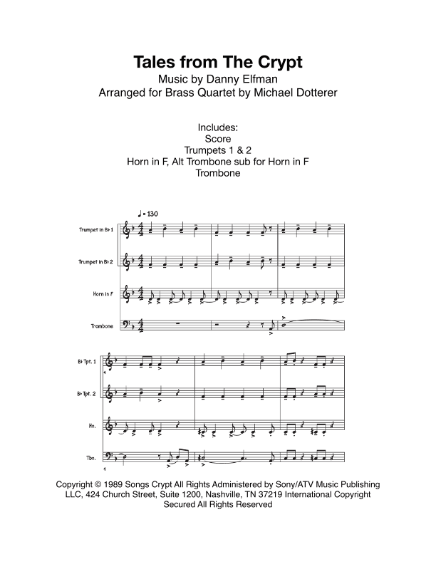 Tales From The Crypt Theme (arr. Michael Dotterer)