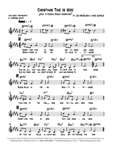 Christmas Time Is Here (arr. Stephen Bulat)