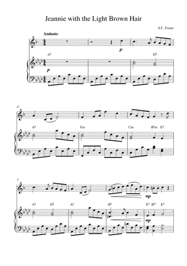 Jeannie with the Light Brown Hair (arr. Kaiserin Rebecca)