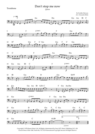 Don't Stop Me Now (arr. Fernando Britto)