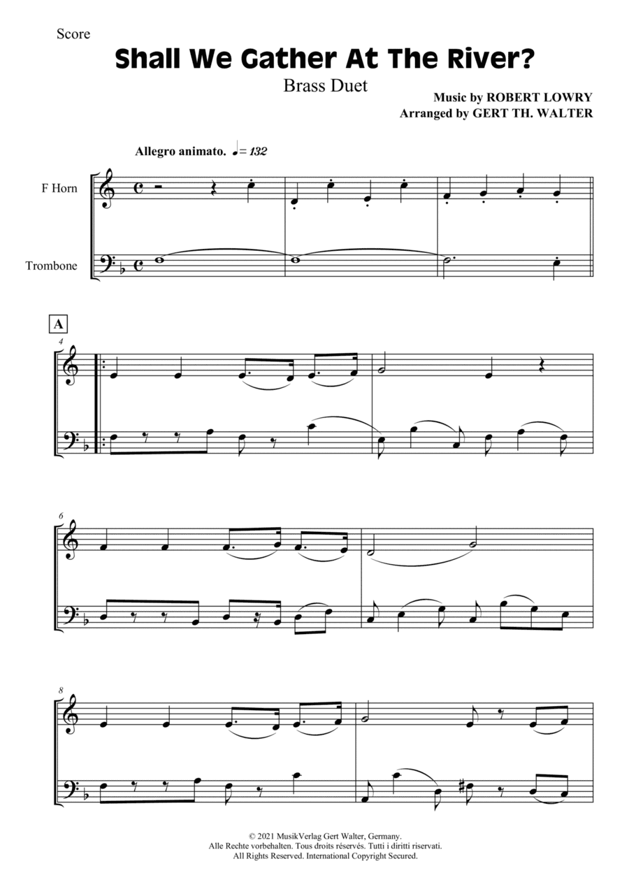 Shall We Gather At The River (arr. Gert Th. Walter)