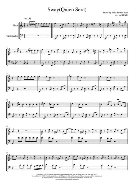 Sway (Quien Sera) (arr. RKKR)